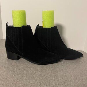 Marc Fisher Black Suede Ankle Boots ~ Size 8M ~ NWOT ~ Super Stylish!!!